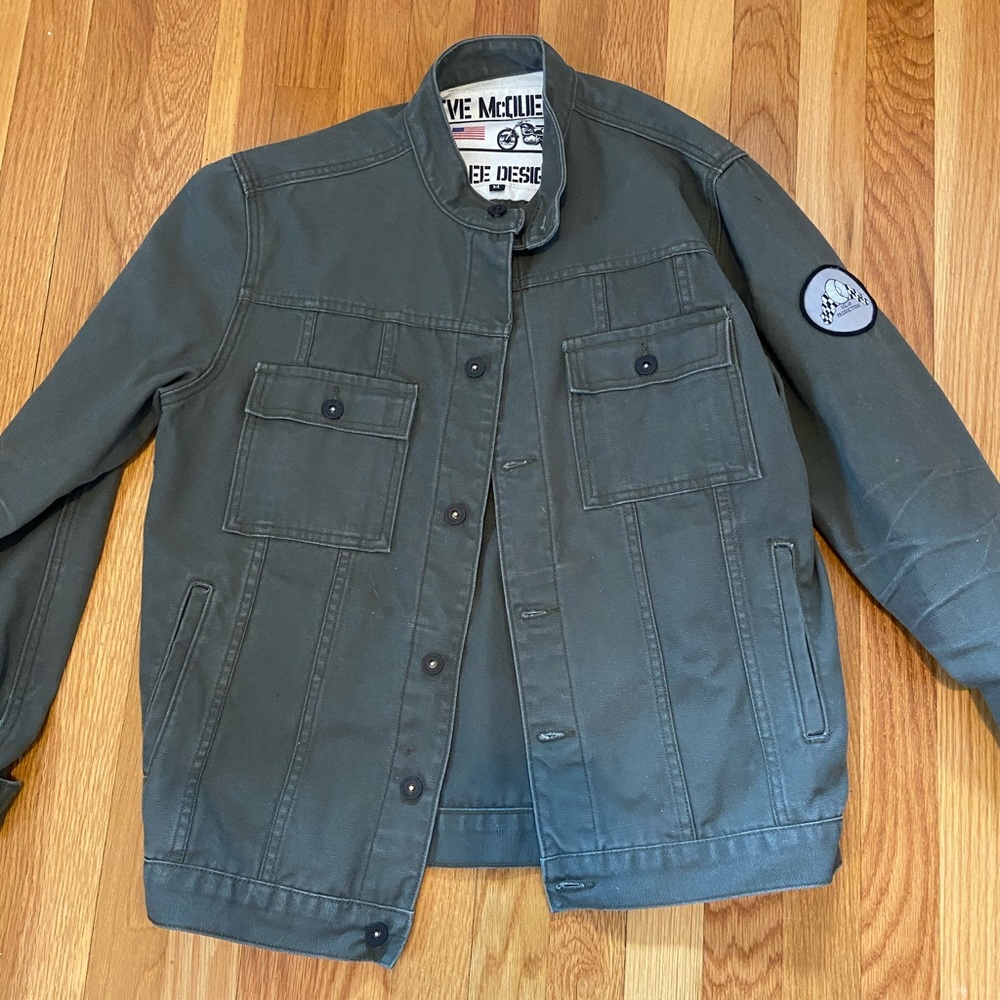 Green army jacket